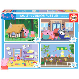 Educa, puzzle, Świnka Peppa, 20/40/60/80 el.