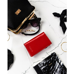 Portfel skórzany Cavaldi [DH] 249-GCL RED czerwony