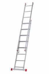 Dwuczęściowa drabina aluminiowa HOBBY, 2x8 szczebli , 3,38