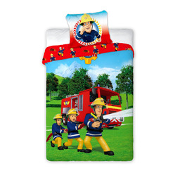 Faro Pościel bawełniana 160x200 Strażak Sam straż pożarna