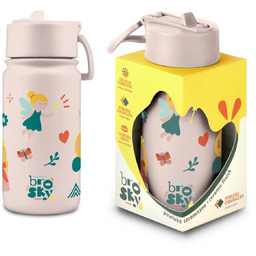 Brosky Kids Różowa butelka na wodę dla dzieci