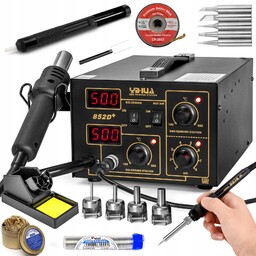 852D+ Stacja Lutownicza 700W Hot-air Zestaw Lutowniczy Lutownica