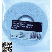 Taśma dwustronna piankowa 18/3 GRAND /130-1214/