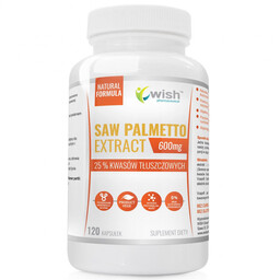 Wish Saw Palmetto 600 mg, 120 kapsułek