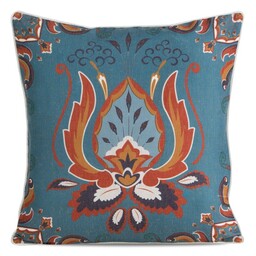 Eurofirany Poszewka len 11 45x45 cm turkusowy Design