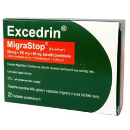 EXCEDRIN MigraStop, 20 tabletek Delfarma