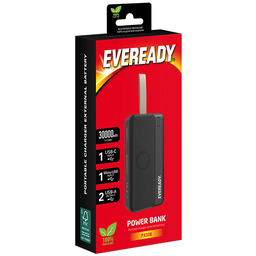 Powerbank PX30B 30000mah 2x USB-A czarny