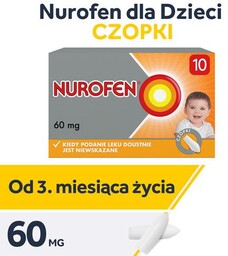 Nurofen dla dzieci 60mg czopki - 10 sztuk
