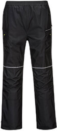 PORTWEST T604 SPODNIE PRZECIWDESZCZOWE PW3; CZARNY