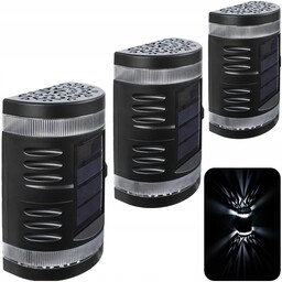 3x Ozdobna Lampa Led Ogrodowa Solarny Kinkiet Zewnętrzny
