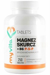 Magnez Skurcz + Witamina B6 P-5-P, Tabletki, MyVita,