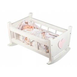 Nosidełko kołyska drewniana dla lalek rożek dla lalek