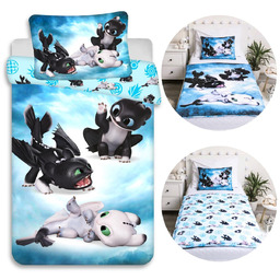 Jak wytresować smoka DWUSTRONNA pościel, Komplet pościeli