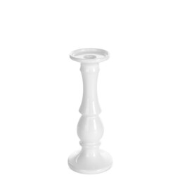 Eurofirany Świecznik ceramiczny Joly 2 10x25 biały 03
