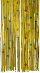 Folat 18944 Kurtyna drzwiowa Folia Retro Gwiazdy -