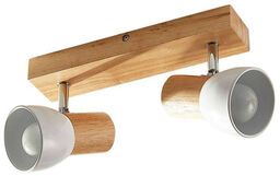 Lindby - Thorin 2 Lampa Sufitowa Wood/White