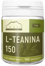 Nanga, L-Teanina 150 mg, Suplement diety, 100 kaps.