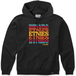 bluza męska ETNIES STACK RETRO HOODIE BLACK