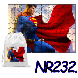 PUZZLE 120 EL. UKŁADANKA PREZENT SUPERMAN AVENGERS+ WORECZEK