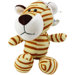 DLA DZIECI PLUSZOWA MASKOTKA TYGRYS Z PRZYSSAWKĄ