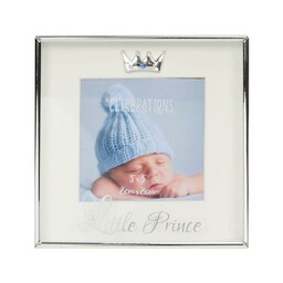 RAMKA NA ZDJĘCIA LITTLE PRINCE srebrna 8x8 cm