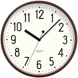 LAVVU Brązowy zegar , śr. 29,5 cm