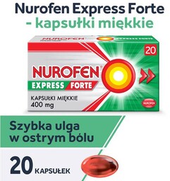 Nurofen Express Forte, 20 kapsułek