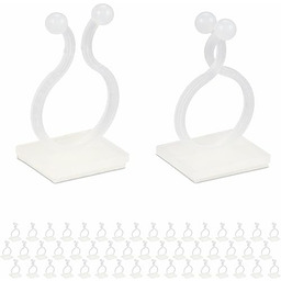 Relaxdays Klipsy do roślin, samoprzylepne, zestaw 240 sztuk,