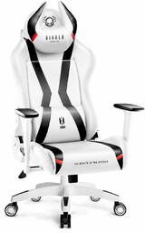Fotel gamingowy Diablo X-Horn 2.0 King Size biało-czarny,