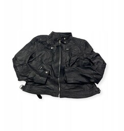 Skórzana kurtka damska ramoneska Real Leather XL