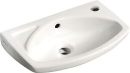 Mała umywalka ceramiczna 35x28 cm podwieszana biała