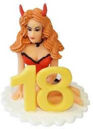 Figurka Na Tort Kobieta Diablica 18 Lat Ozdoby