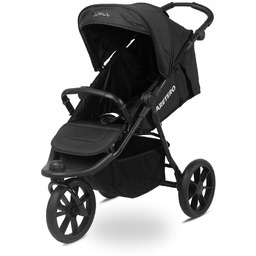 Caretero Lima spacerowy wózek trójkołowy terenowy Black