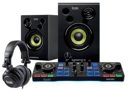 HERCULES Kontroler DJ Starter Kit + Głośniki DJ