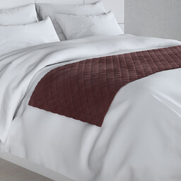 Narzuta hotelowa bieżnik Velvet 60x200cm, bordowy, 60 x