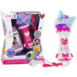 Mikrofon Karaoke Melodyjki Biały