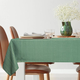 Obrus bożonarodzeniowy zielony zdobiony złotą nicią OSB-194-3