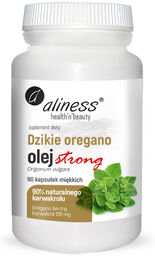 Aliness Dzikie Oregano, olej strong, 90 kapsułek miękkich