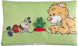 NICI poduszka pluszowa Miś Milo z rzodkiewką 2D