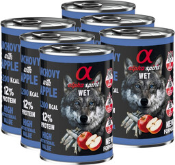 ALPHA SPIRIT Anchois z jabłkiem 6x400g