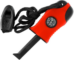 Krzesiwo Barbaric 33285 Fire Starter Red/Black z kompasem