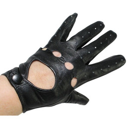 Rękawiczki Skórzane Samochodowe Z wycięciami PolskaGalanteria Ze Skóry