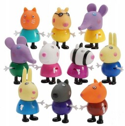Świnka Peppa Figurki Duży Zestaw Figurek Przyjaciele Dzieci