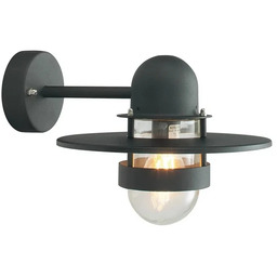 Norlys - Bergen Zewnętrzna Lampa Ścienna Czarna