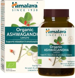 Organiczna Ashwagandha, Himalaya, 60 tabletek