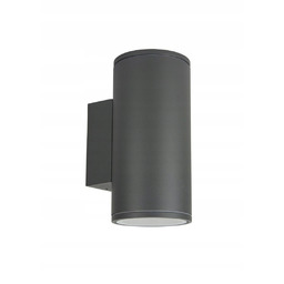 lampa ogrodowa Okrągły szary kinkiet zewnętrzny elewacyjny IP54