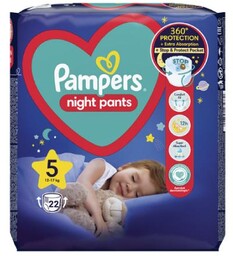 Pampers Night Pants 5 12-17kg, 22szt.