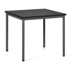 Stół jadalniany TRIVIA, 80x80 cm, ciemnoszara podstawa, wenge