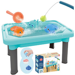 WOOPIE Stolik Wodny 3w1 Piaskownica Gra Łowienie Rybek