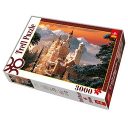 Trefl, puzzle, Zimowy zamek Neuschwanstein Niemcy, 3000 el.